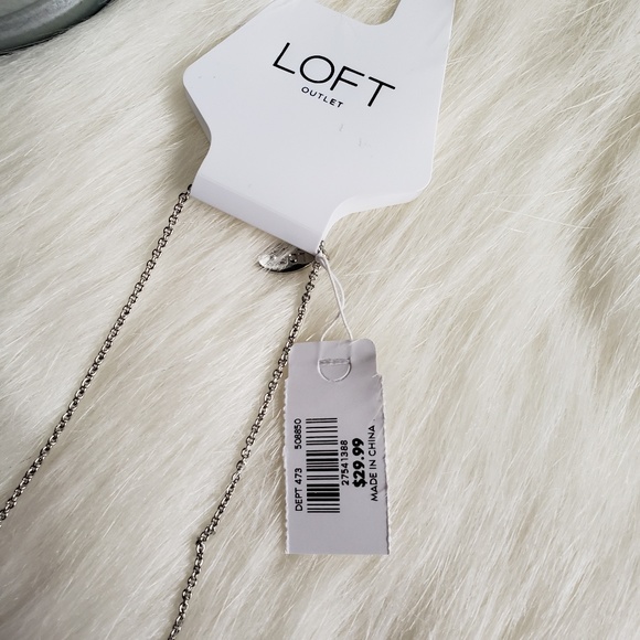 LOFT Turquoise & Mother-of-Pearl Necklace - Picture 5 of 7